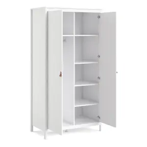 Barcelona Wardrobe with 2 doors in White