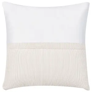 Corner Sofa LUNGO Off-White Corduroy Right Hand