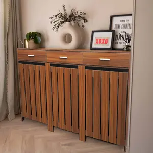 Classic Wooden Radiator Cover With Storage Draw - Large