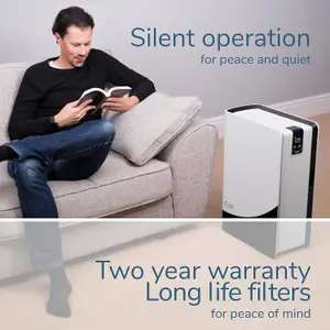 EVA Alto infinity Air Purifier, True HEPA, Active Carbon, UV, ION - 143m2