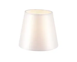 GoodHome Lokombi Light grey Fabric dyed Light shade (D)10cm