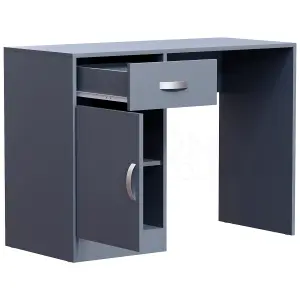 Vida Designs Hudson Grey Computer Desk With 1 Drawer and Door