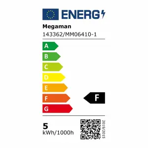 Megaman LED GLS 4.8W B22 Warm White Opal (3 Pack)