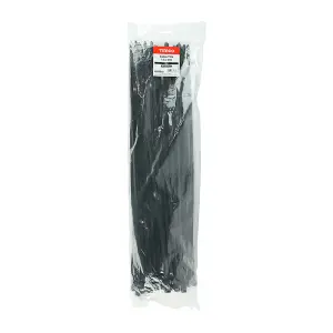 Timco - Cable Ties - Black (Size 7.6 x 540 - 100 Pieces)