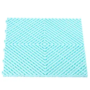 1m2 Vented Turquoise Garage Floor Tiles