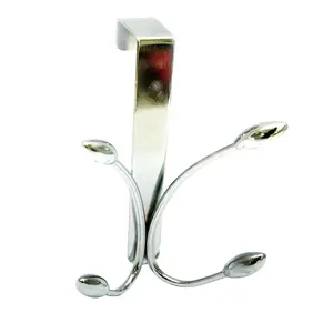 Chrome effect Double Over door hook (H)110mm