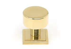 From The Anvil Polished Brass Kelso Cabinet Knob - 25mm (Square)