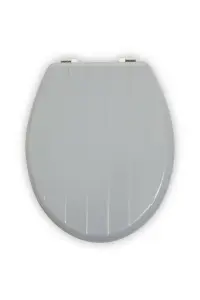 Maison by Premier Brooks Grey Panel Effect Toilet Seat