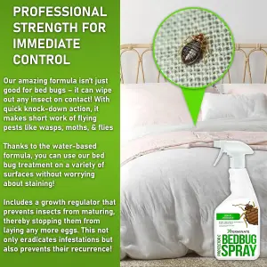 Xterminate Bed Bug Killer Spray 2L, Used By Professionals, For Home Use, Bedrooms, Mattresses, Carpets, Furniture