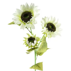 Silk Artificial Arrangement (Set of 6) White