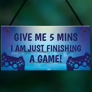 Funny Gaming Sign For Dad Son Brother Uncle Man Cave Bedroom Sign