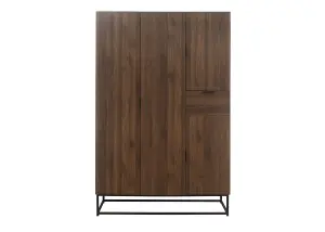 Birlea Houston 4 Door Wardrobe Walnut