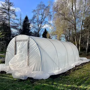 10ft x 42ft Straight Sided Polytunnel Kit, Heavy Duty Professional Greenhouse