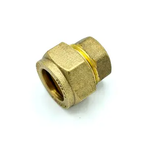 Conex 15mm Ending Cap Adaptor Brass Compression Fittings Connector Pipe Finishing