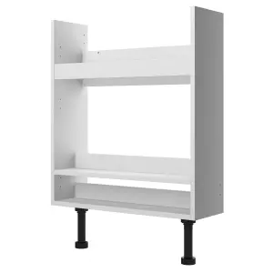 Cooke & Lewis Santini Slimline Gloss White Cabinet (H) 852mm (W) 600mm