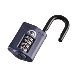 Squire CP40 Black Steel & zinc Combination Padlock (H)70mm (W)40mm