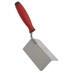 Sealey Stainless Steel External Corner Trowel Rubber Handle 120 x 60mm T1803