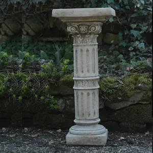 Classic Corinthian Birdbath with Square Top