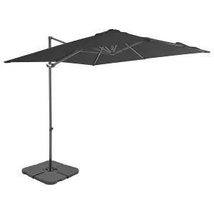 Berkfield Outdoor Umbrella with Portable Base Anthracite