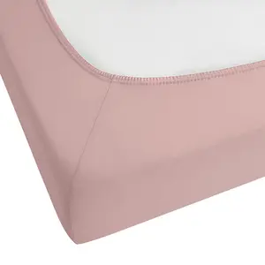 Fitted Sheet HOFUF Cotton Pink