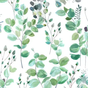 Sublime Watercolour Green Smooth Wallpaper Sample