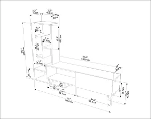 Decorotika Pegai TV Stand TV Unit for TVs up to 50 inch