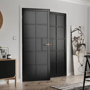 Urban Industrial Plaza Black Internal Door