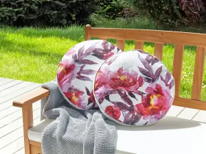 Set of 2 Outdoor Cushions LANROSSO Pink