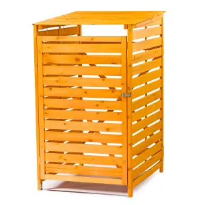 KCT Wooden Wheelie Bin Store Outdoor Storage - Single ( 1 x 240L)