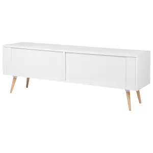 Beliani Modern TV Stand White INDIANA