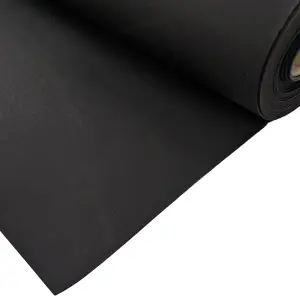 Gym Rubber Flooring Crumb Roll Matting  - Black - 1m Wide - 7m Long - 8MM Thick - Durable - Non Slip