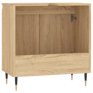 Berkfield Bathroom Cabinet Sonoma Oak 58x33x60 cm Engineered Wood