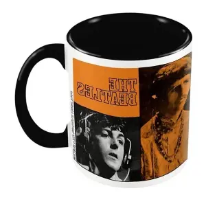 The Beatles All You Need Is Love Inner Two Tone Mug Black/Orange (One Size)