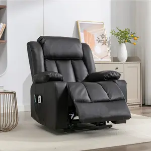 Sheridan Dual Motor Electric Riser Recliner with Massage and Heat - Brown