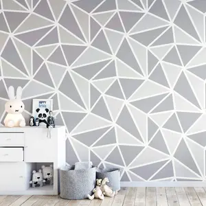 Arthouse Sequin Fragments Silver & Grey Wallpaper