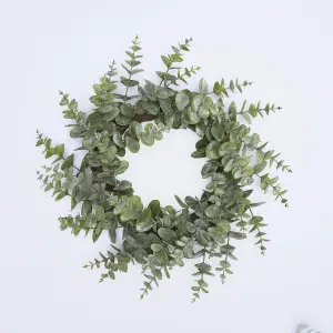 Artificial Door Wall Eucalyptus Wreath Home Decor, Green - One Size