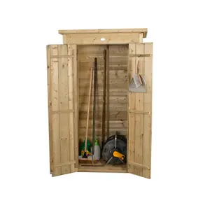 Forest Garden Tall Natural timber Shiplap Pent Garden storage 2x3 ft 1780mm 1080mm