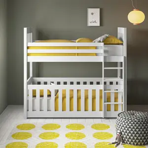 Magee Single (3') Standard Bunk Bed White Matt