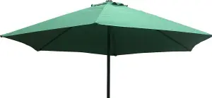 Schallen 2.7m UV50 Sturdy Straight Garden Outdoor Sun Umbrella Parasol- Green