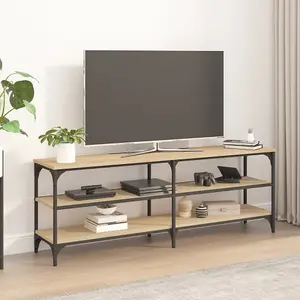 Berkfield TV Cabinet Sonoma Oak 140x30x50 cm Engineered Wood