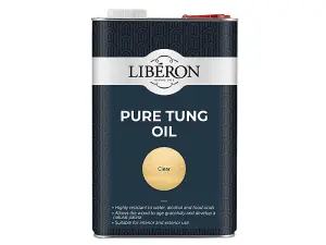 Liberon Pure Tung Oil for Woodcare 5 Litre