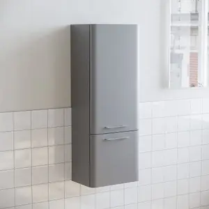 Nes Home 1000mm Wall Hung Storage Cabinet Matte Grey