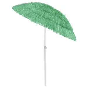 Berkfield Hawaii Beach Umbrella Green 180 cm