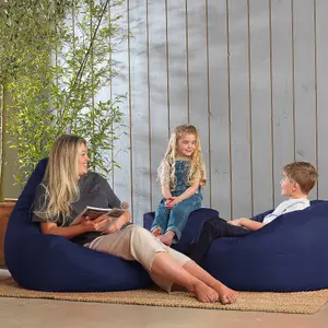 Veeva Teen Bean Bag Chair Navy Blue Childrens Bean Bags