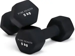 Neoprene Dumbbell Hand Weights Pair Home Exercise For Women Men Arm Pilates Dumbbells In 1Kg 1.5Kg 2Kg 3Kg 4Kg 5Kg 8Kg 10Kg Set