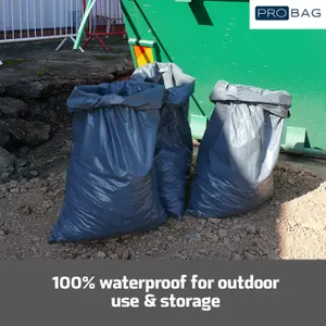 PRObag - Polythene Rubble Sacks - ULTRA Heavy Duty Rubble Bags - Extra THICK Industrial Grade Builders Rubble Bags