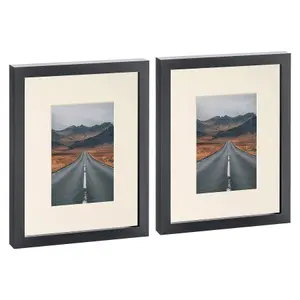 Photo Frame with 4" x 6" Mount - 8" x 10" - Ivory Mount - Pack of 2