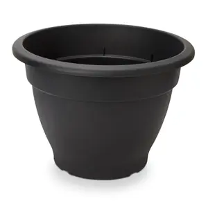 Verve Florus Black Bell Plastic Plant pot (Dia) 46cm, (H)34cm, 35.9L