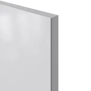 GoodHome Stevia Gloss grey Slab 2 drawer front, bridging door & bi fold door 400mm