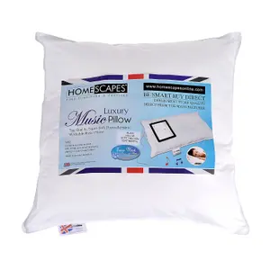 Homescapes Super Microfibre Square Music Pillow with Speaker